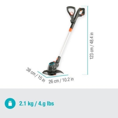 Акумулаторен тример Gardena ComfortCut 23/18V P4A Solo, 18 V, 23 см, без батерия и зарядно устройство (14701-55)