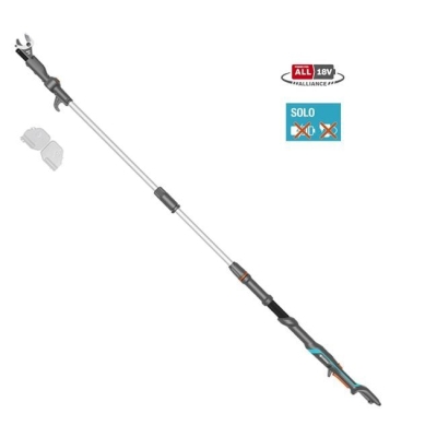 Акумулаторна телескопична ножица за клони Gardena HighCut 250/18V P4A Solo, 18 V, 28 мм, без батерия и зарядно устройство (14774-55)