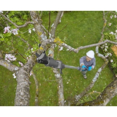 Акумулаторна телескопична ножица за клони Gardena HighCut 360/18V P4A Solo, 18 V, 28 мм, без батерия и зарядно устройство (14776-55)