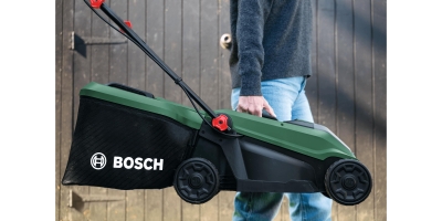 Акумулаторна косачка Bosch Rotak 18V-32, 18 V, 32 см, 150 м2, 35 л, без батерии и зарядно устройство (06008B9P01)