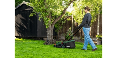 Акумулаторна косачка Bosch Rotak 18V-34, 18 V, 34 см, 200 м2, 35 л, без батерии и зарядно устройство (06008B9N01)