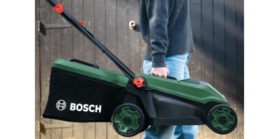 Акумулаторна косачка Bosch Rotak 18V-34, 18 V, 34 см, 200 м2, 35 л, без батерии и зарядно устройство (06008B9N01)