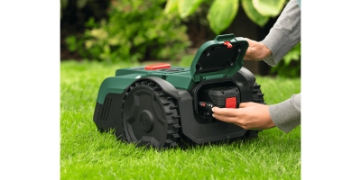 Акумулаторна косачка робот Bosch Visimow 18V-100, 18 V, 4 Ah, 16 см, 100 м2 (06008E1000)
