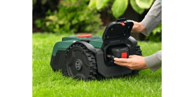 Акумулаторна косачка робот Bosch Visimow 18V-200, 18 V, 5 Ah, 18 см, 200 м2 (06008E1100)