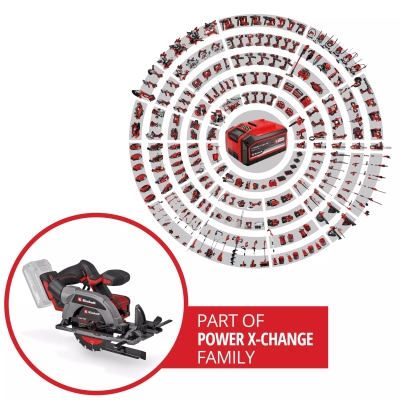 Акумулаторен ръчен циркуляр Einhell TP-CS 18/136-C Li BL - Solo (4331240)