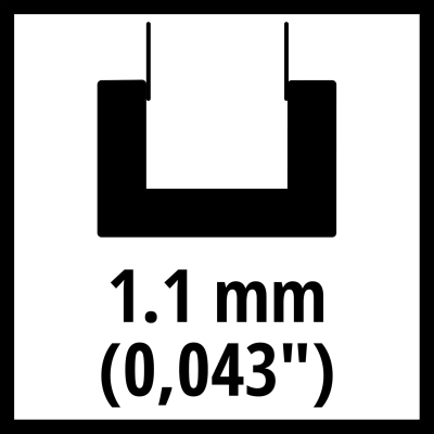 Шина за верижен трион, 20 см, канал 1,1 мм Einhell (4501755)