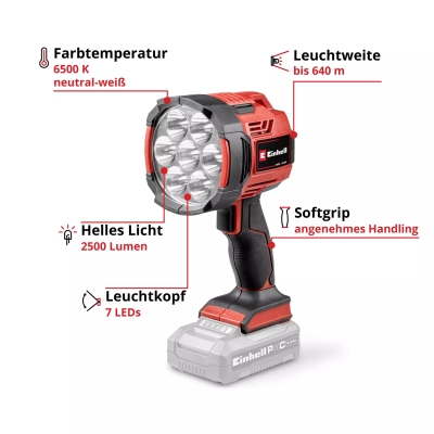 Акумулаторен LED фенер TE-CL 18/2500 Li - Solo Einhell (4514152)