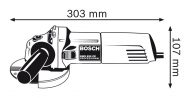 Ъглошлайф 125 мм BOSCH GWS 850 CE, 850  W, константна електроника и регулация на оборотите
