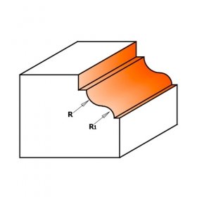 Профилен фрезер CMT, D=34.2мм, R=4.8мм, R1=3.6мм, I=13 S=8 Z=2