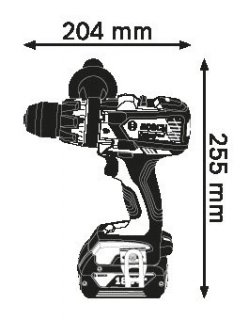 Акумулаторен ударен винтоверт BOSCH GSB 18 VE-EC Professional, 18V