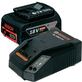 Акумулаторна батерия със зарядно устройство BOSCH GBA 18V 4.0 AH + AL1860, 18V, 4Ah