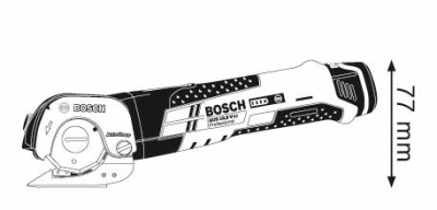 Акумулаторна универсална ножица BOSCH GUS 12V-300 Professional, 12V, 700ход/мин, без батерии и зарядно устройство (06019B2901)