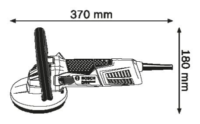 Машини за шлайфане на бетон BOSCH GBR 15 CA Professional, 1500W, 9300об/мин, 125мм (0601776000)