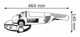 Ъглошлайф BOSCH GWS 24-180 JH Professional, 2400W, 8500об/мин, ф180мм (0601883M03)