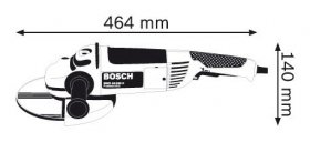 Ъглошлайф BOSCH GWS 24-230 H Professional, 2400W, 6500об/мин, ф230мм (0601884L03)