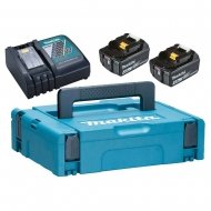 Комплект акумулаторни батерии и зарядно устройство MAKITA DC18RC, 18V, 4Ah, 2бр. батерии
