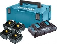Комплект акумулаторни батерии и зарядно устройство MAKITA DC18RD, 18V, 4Ah, 4бр. батерии