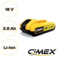 Акумулаторна батерия CIMEX, 18V, 2Ah