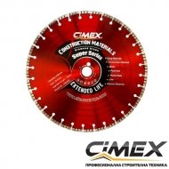 Диамантен диск за строителни материали CIMEX, ф400х20х3.2 мм