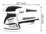 Ексцентършлайф BOSCH GEX 125-1 AE Professional, 250W, 125мм (0601387500)