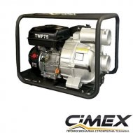 Бензинова водна помпа за отпадни води CIMEX TWP75, 7к.с, 1100л/мин, 3"