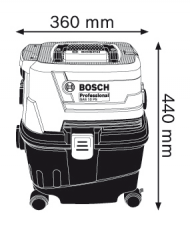 Прахосмукачка за мокро и сухо почистване BOSCH GAS 15 PS Professional, 1100W, 10л (06019E5100)