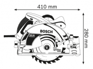 Ръчен циркуляр BOSCH GKS 85 Professional, 2200W, 235мм