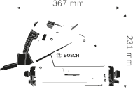 Ръчен циркуляр с потапяне BOSCH GKT 55 GCE Professional, 1400W, 165мм линеал