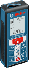 Лазерен далекомер BOSCH GLM 80 Professional, до 80м, с възможност за измерване на наклони (0601072300)
