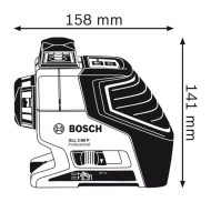 Линеен лазерен нивелир BOSCH GLL 2-80 P Professional, до 40-80м, L-Boxx