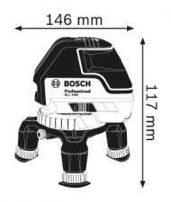 Линеен лазерен нивелир BOSCH GLL 3-50 Professional, до 10-50м