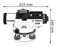 Оптичен нивелир BOSCH GOL 20 G Professional, 20x (0601068401)