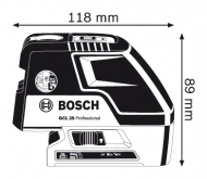 Точков лазерен нивелир BOSCH GCL 25 Professional, до 30м, 4 точки (0601066B00)