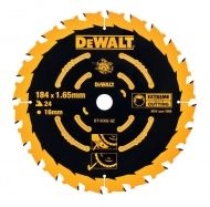 Циркулярен диск за дърво DEWALT DT10302, ф184 мм, 24 зъба