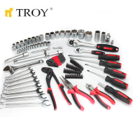 Професионален комплект ръчни инструменти в куфар Troy 21910, 110 части