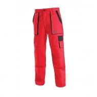 PALLTEX LUXY Работен панталон, червен с размери 46-68 (41716)
