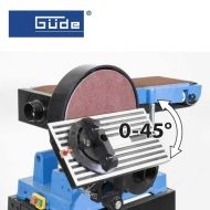 GUDE GBTS 1100 Лентов и дисков шлайф стационарен 1100 W 375x150 мм ф230 мм (38352)-4