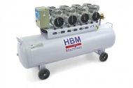 HBM 9267 Професионален безшумен компресор 3000 W 400 л/мин 200 л 8 бара-8