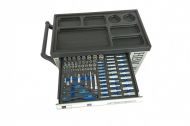 HBM 9405 Мобилен шкаф с инструменти с включени инструменти 7 чекмеджета 262 бр-8