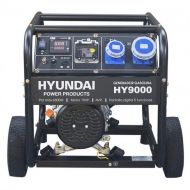 HYUNDAI HY 9000К Бензинов генератор с колела и дръжки 6500 W (08044)-1
