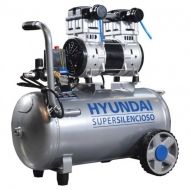 Hyundai HYAC 50-2S Безмаслен обезшумен компресор за въздух 1500 W 8 бара 235 л/мин 50 л (12496)-3