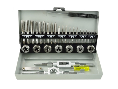GEKO G38301 Комплект метчици и плашки M3-M12 2 бр-1