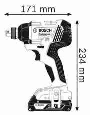 BOSCH GDX 180-LI Акумулаторен ударен гайковерт 18 V 2x2 Ah 180 Nm (06019G5223)-2