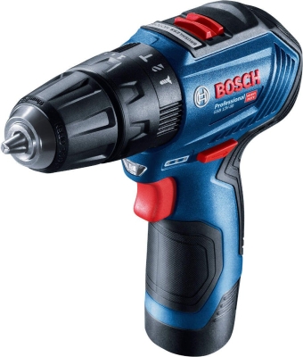 BOSCH GSB 12V-30 Акумулаторен ударен винтоверт с консумативи 18 V 2x2 Ah 30 Nm 39 бр (06019G9101)-1