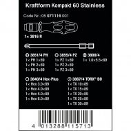 WERA Kraftform Kompakt Комплект битове и ръкохватка 17 части (05071116001)-3