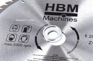 HBM 7141 Циркулярен диск за дърво 250 мм 60 зъба-2