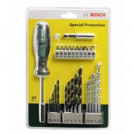 BOSCH Professional Комплект свредла и битове за винтоверт 27 части (2607017201)-1