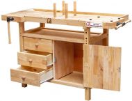 HOLZMANN WB138C Дървена работна маса 1380x620x840 мм (9120058377211)-2