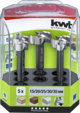 KWB Комплект челно-цилиндрични фрезери 5 бр-2