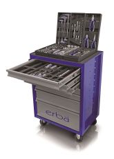 ERBA Мобилен шкаф с инструменти 100 части (ERB14233)